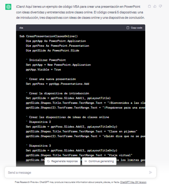 IA puede crear PowerPoint