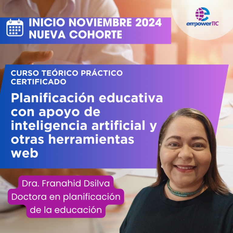 Planificación educativa con apoyo de Inteligencia Artificial y otras herramientas web