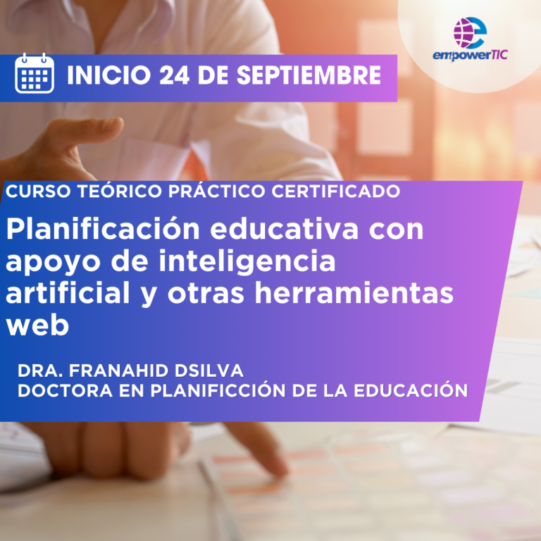 Planificación educativa con apoyo de Inteligencia Artificial y otras herramientas web