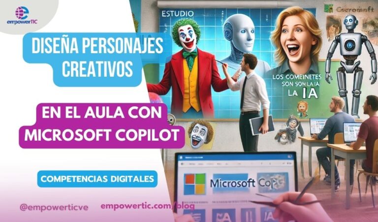 Diseña personajes creativos en el aula con Microsoft Copilot