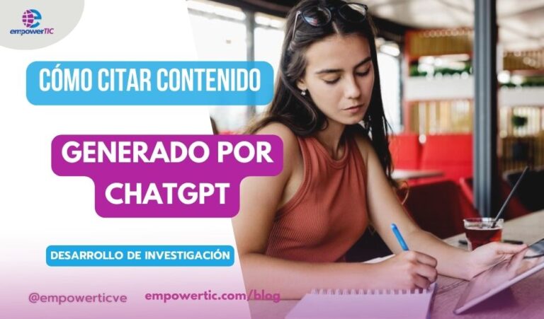 Cómo citar contenido generado por ChatGPT