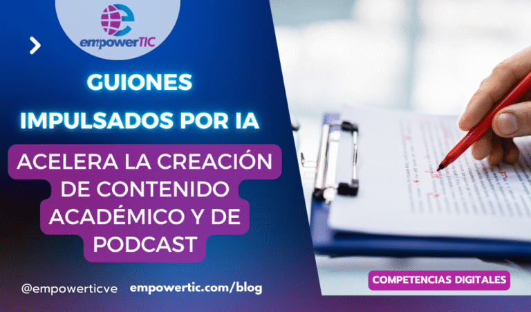 Guiones Impulsados por IA: acelera la creación de contenido académico y de podcast