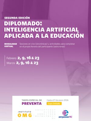 2da Edición Diplomado: Inteligencia Artificial aplicada a la Educación ( Iniciamos Febrero 2026)