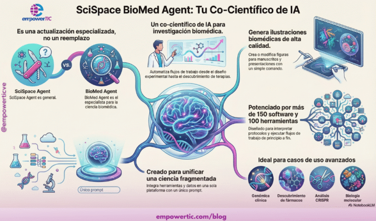 Infografía Scispace BIomed Agent